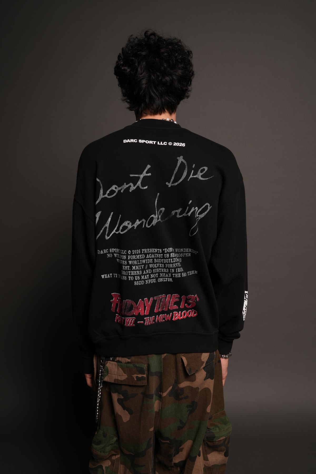 The New Blood London Crewneck In Black