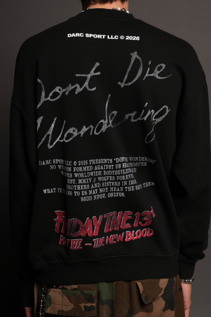 The New Blood London Crewneck In Black