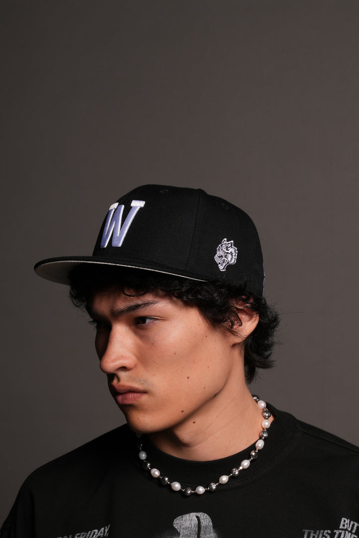 Mantra Fitted Cap In Black