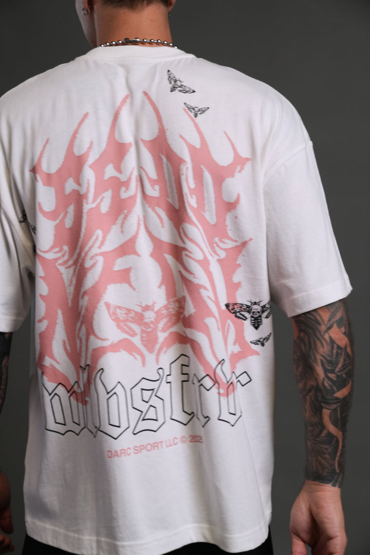 SSDDNFGU Hesh Unisex "Premium" Oversized Tee in Cream