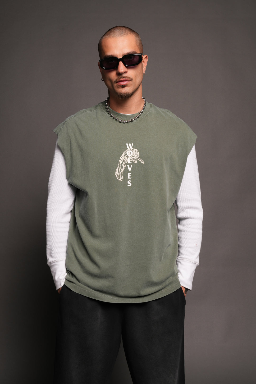 Leap Of Faith V2 Premium Muscle Tee In Green Ivy
