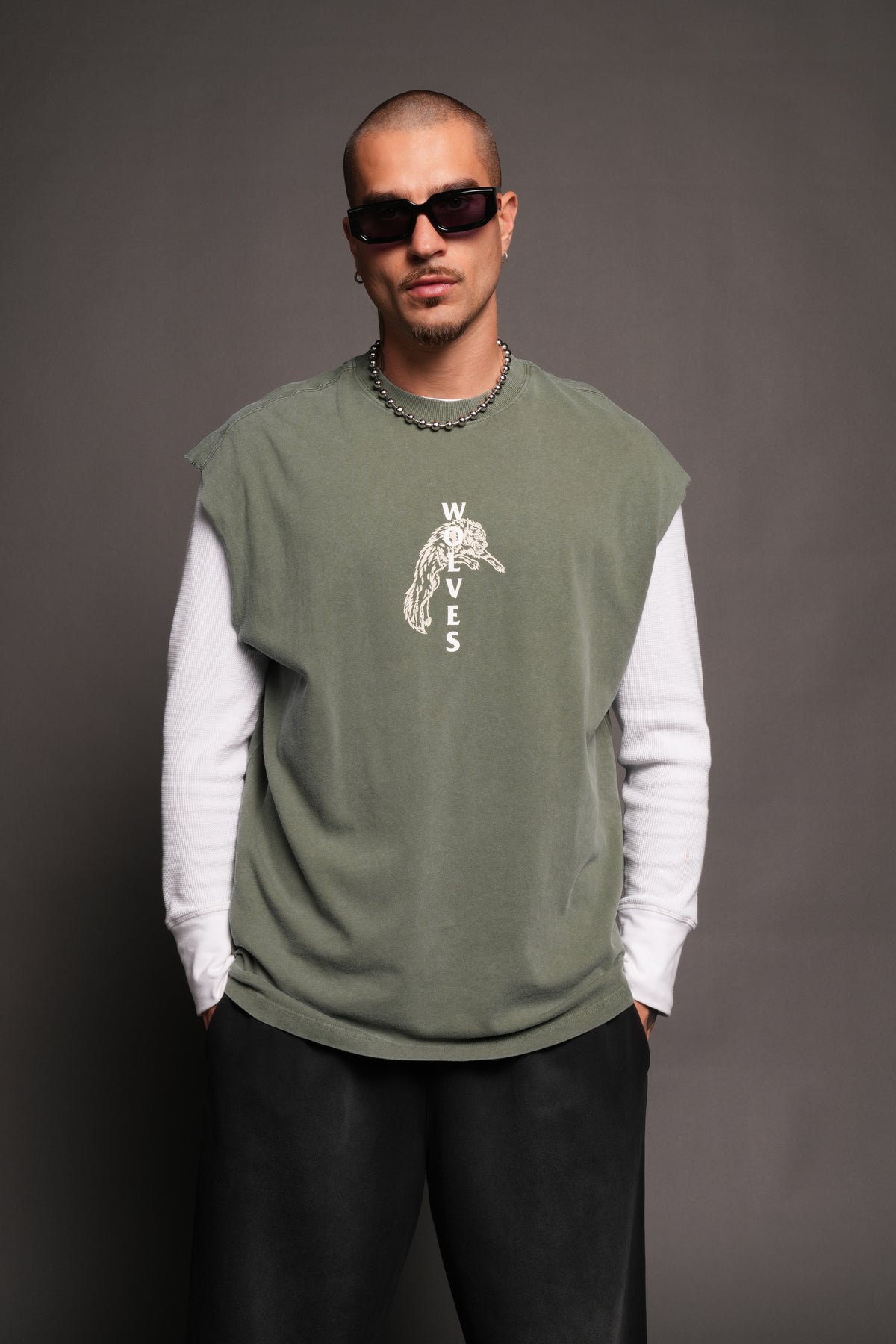 Leap Of Faith V2 Premium Muscle Tee In Green Ivy