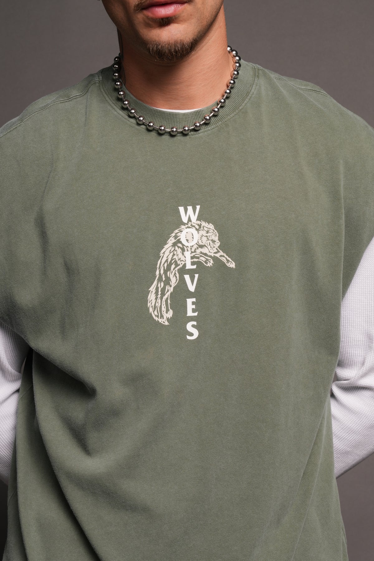 Leap Of Faith V2 Premium Muscle Tee In Green Ivy