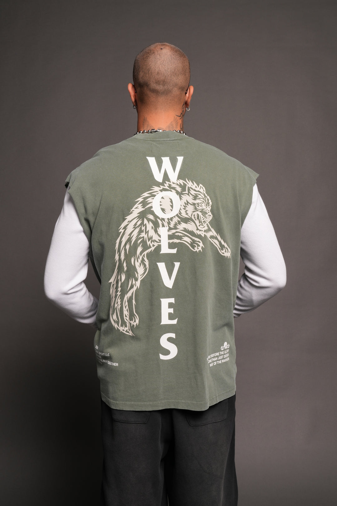Leap Of Faith V2 Premium Muscle Tee In Green Ivy