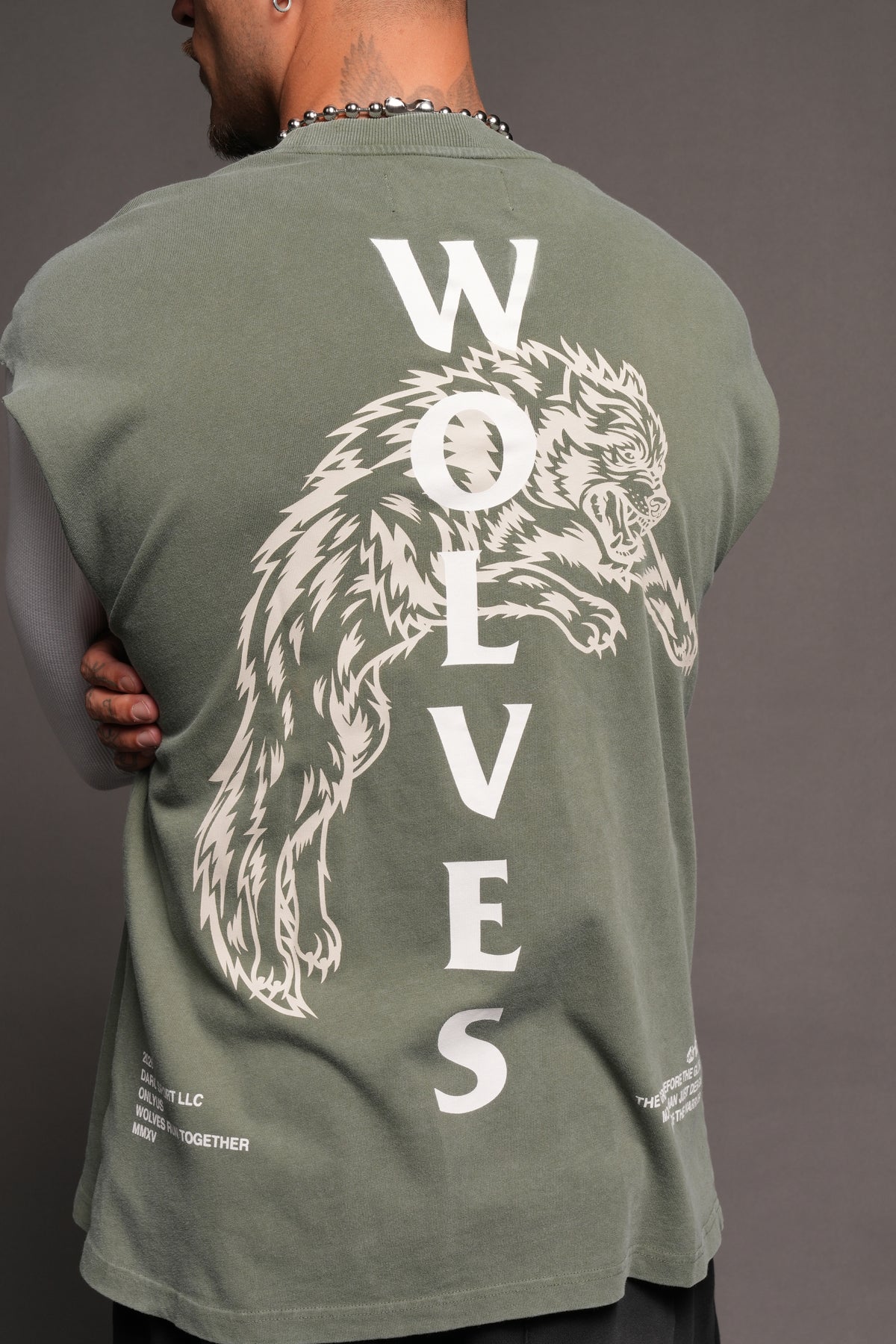 Leap Of Faith V2 Premium Muscle Tee In Green Ivy