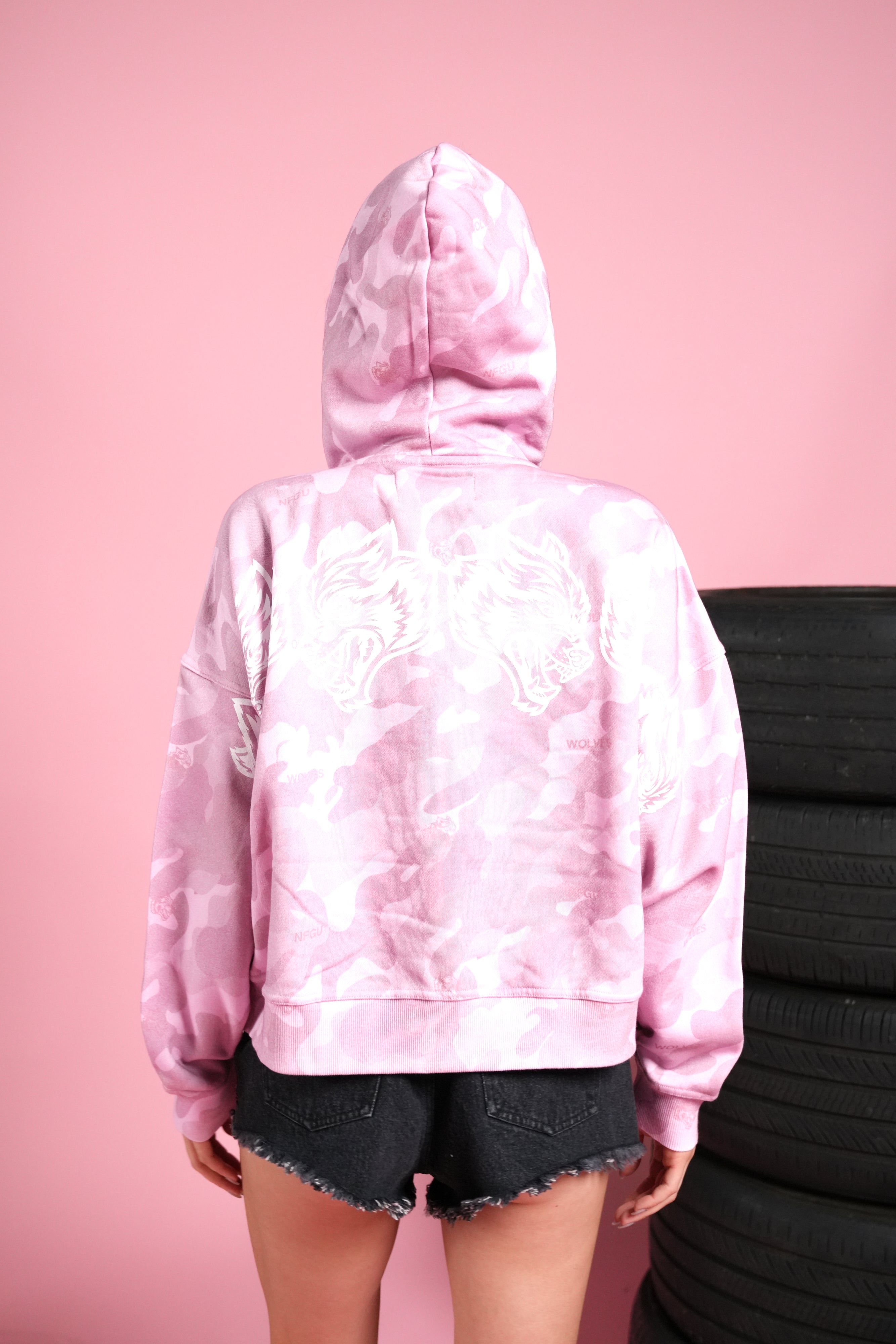 DSVD Legacy Vex Double Zip Hoodie in DSVD Bubblegum Camo