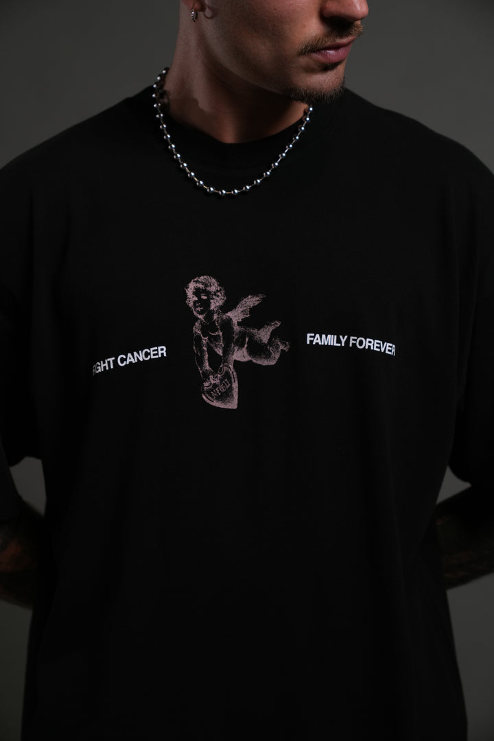 Fight Cancer NFGU "Premium" Oversized Tee in Black