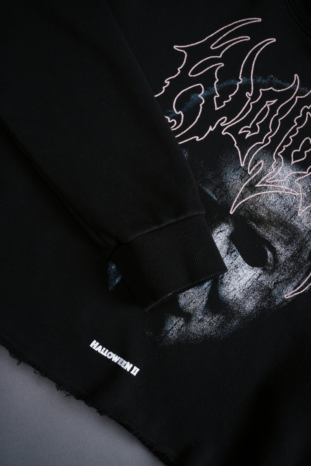 It's Time "Wyoming" (Cropped) Hoodie in Black