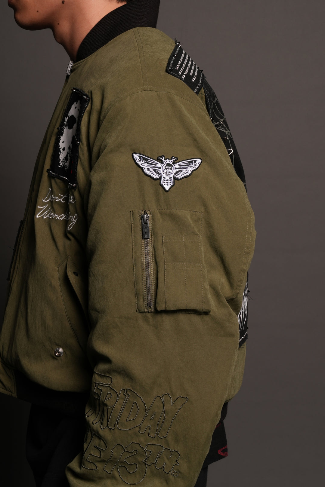 Jason Frvr Cloud Quilted Reversible Bomber Jacket In Dover Green/Taupe