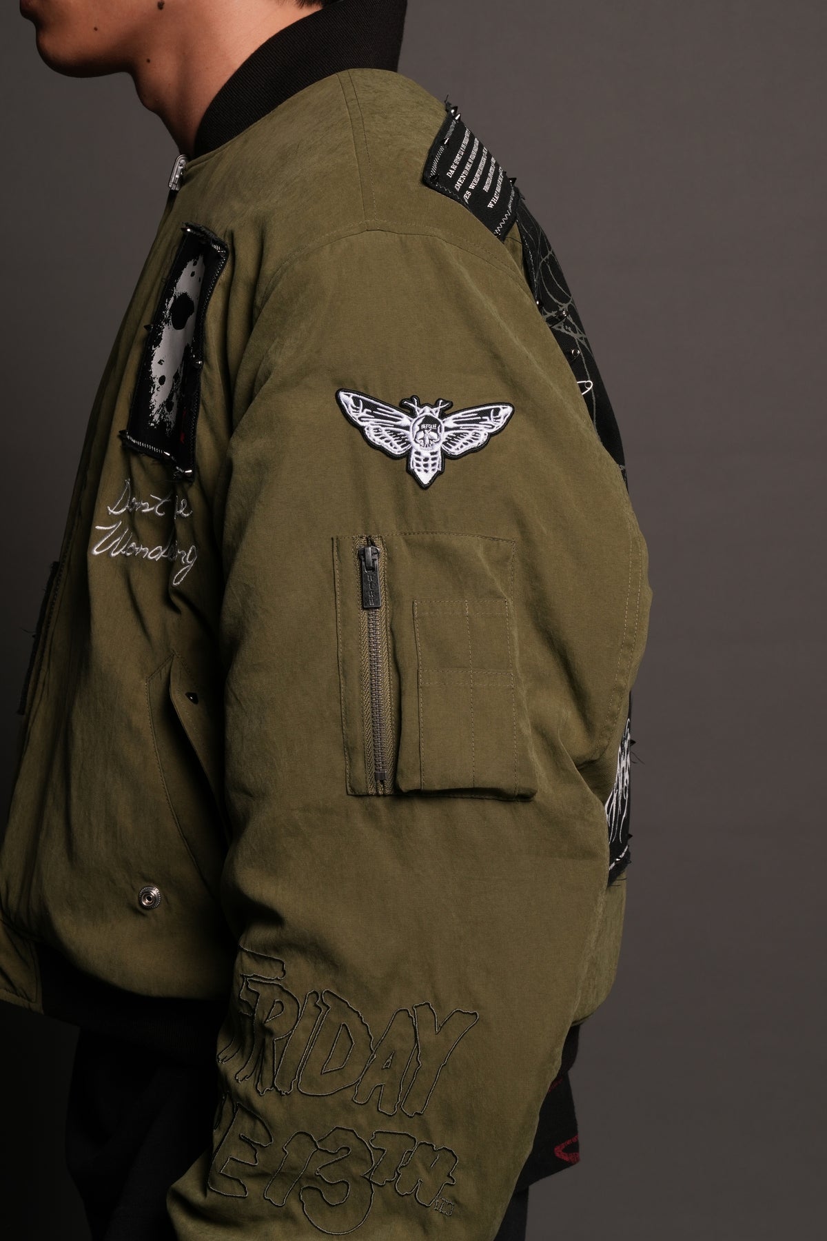 Jason Frvr Cloud Quilted Reversible Bomber Jacket In Dover Green/Taupe
