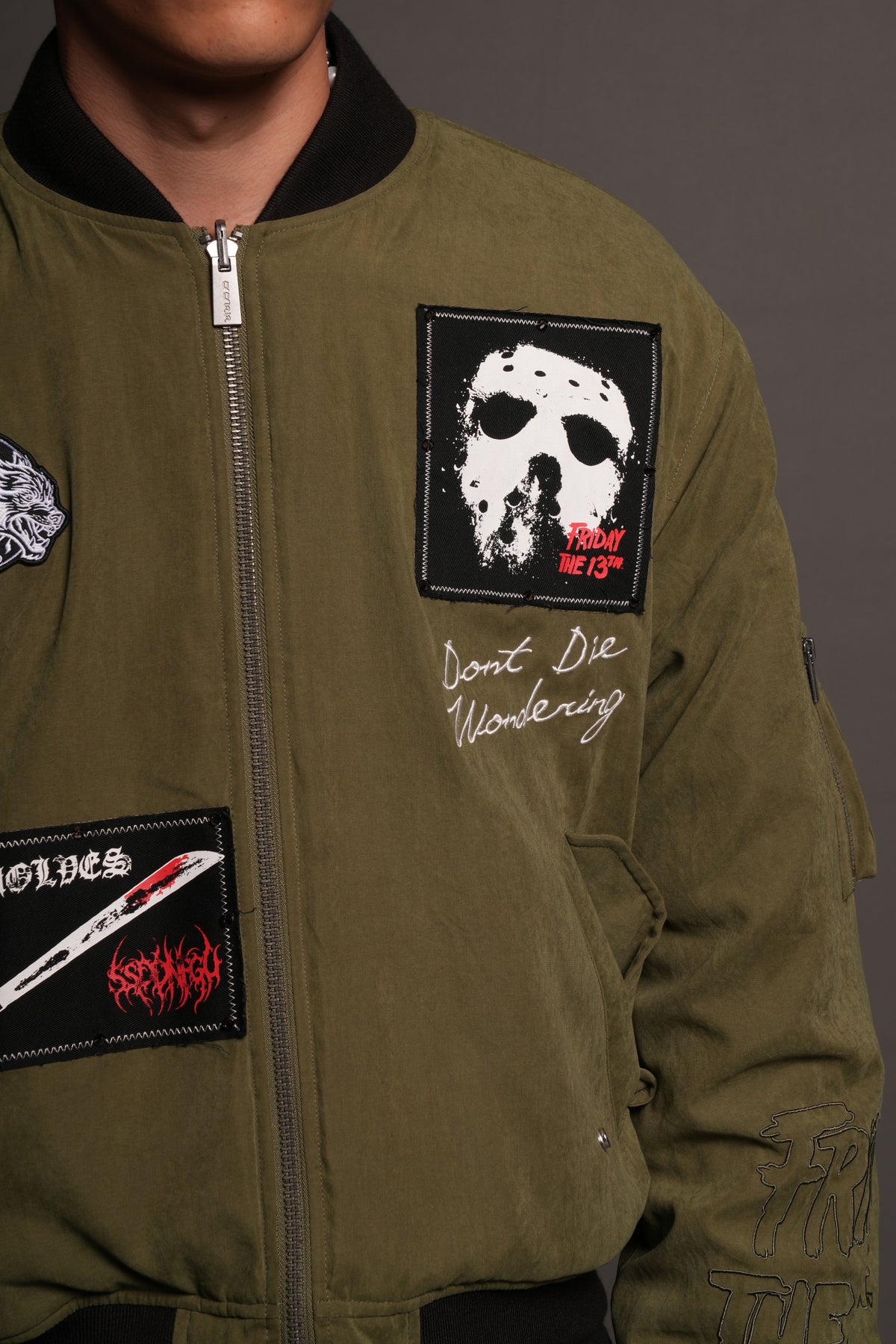 Jason Frvr Cloud Quilted Reversible Bomber Jacket In Dover Green/Taupe