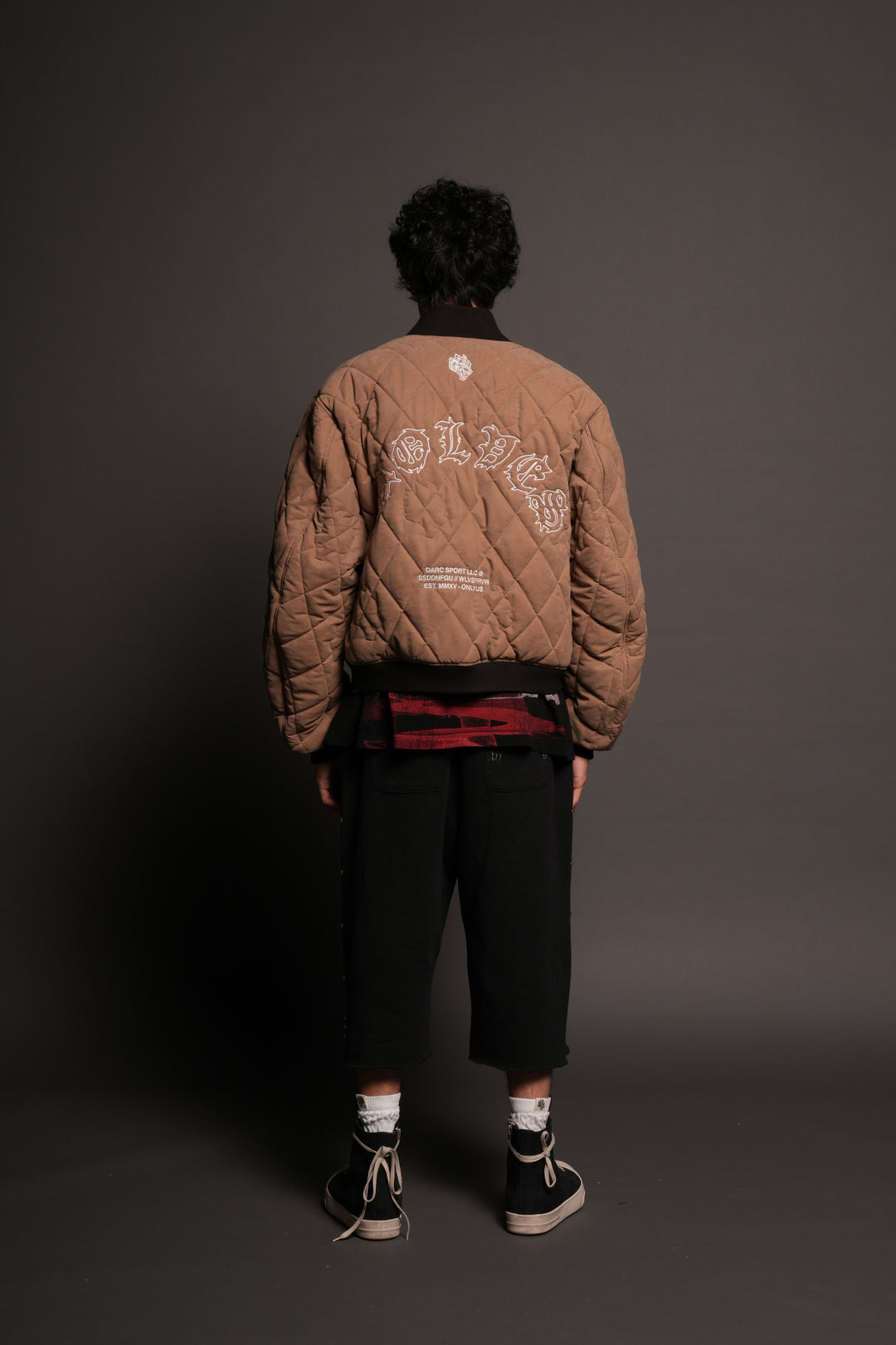 Jason Frvr Cloud Quilted Reversible Bomber Jacket In Dover Green/Taupe