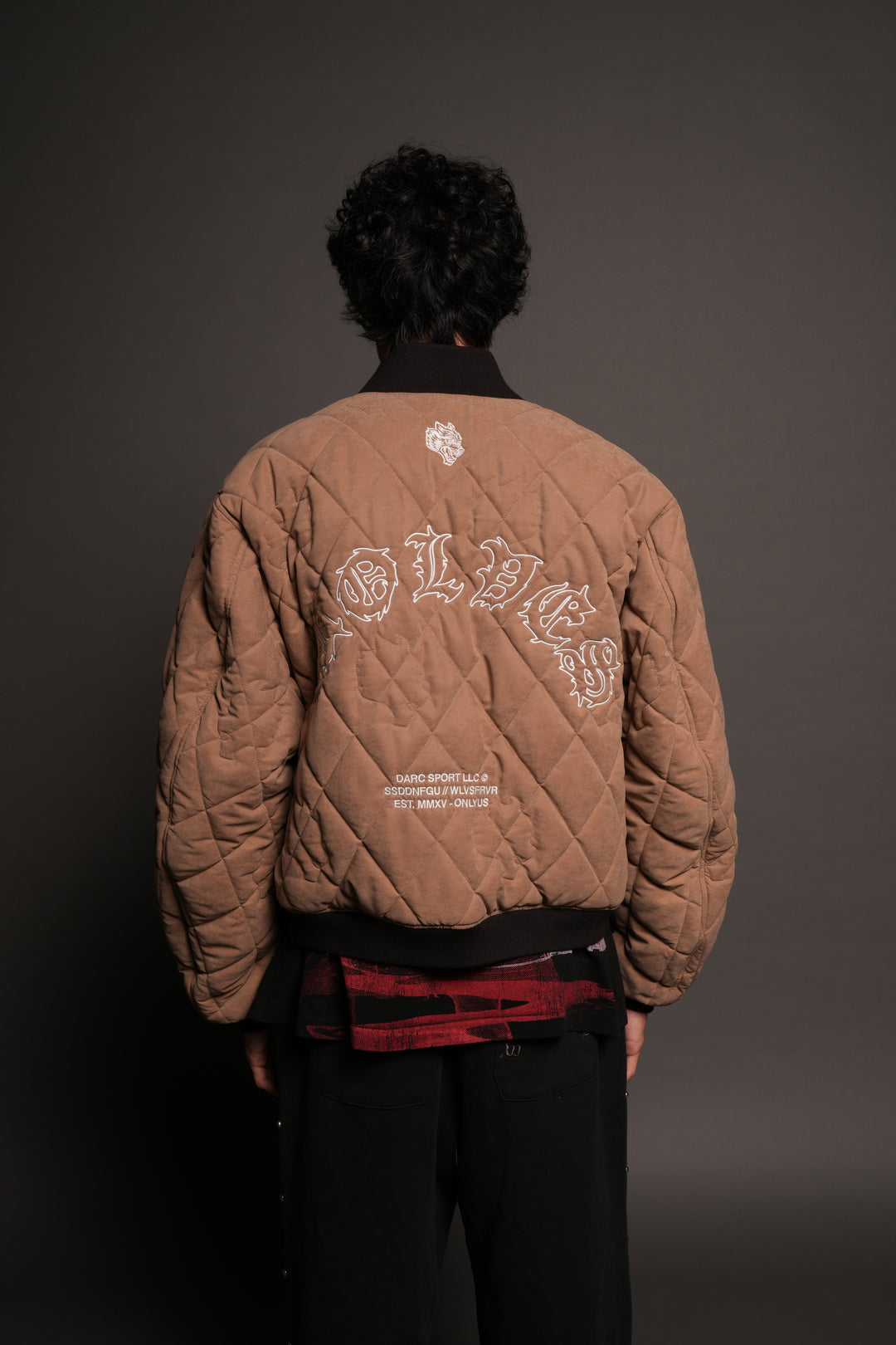 Jason Frvr Cloud Quilted Reversible Bomber Jacket In Dover Green/Taupe