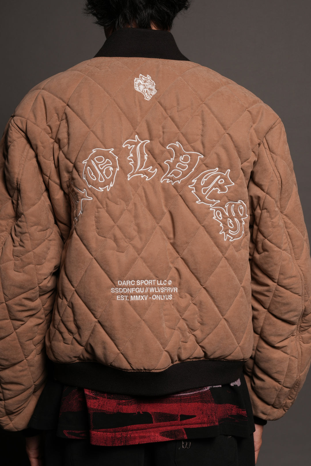 Jason Frvr Cloud Quilted Reversible Bomber Jacket In Dover Green/Taupe