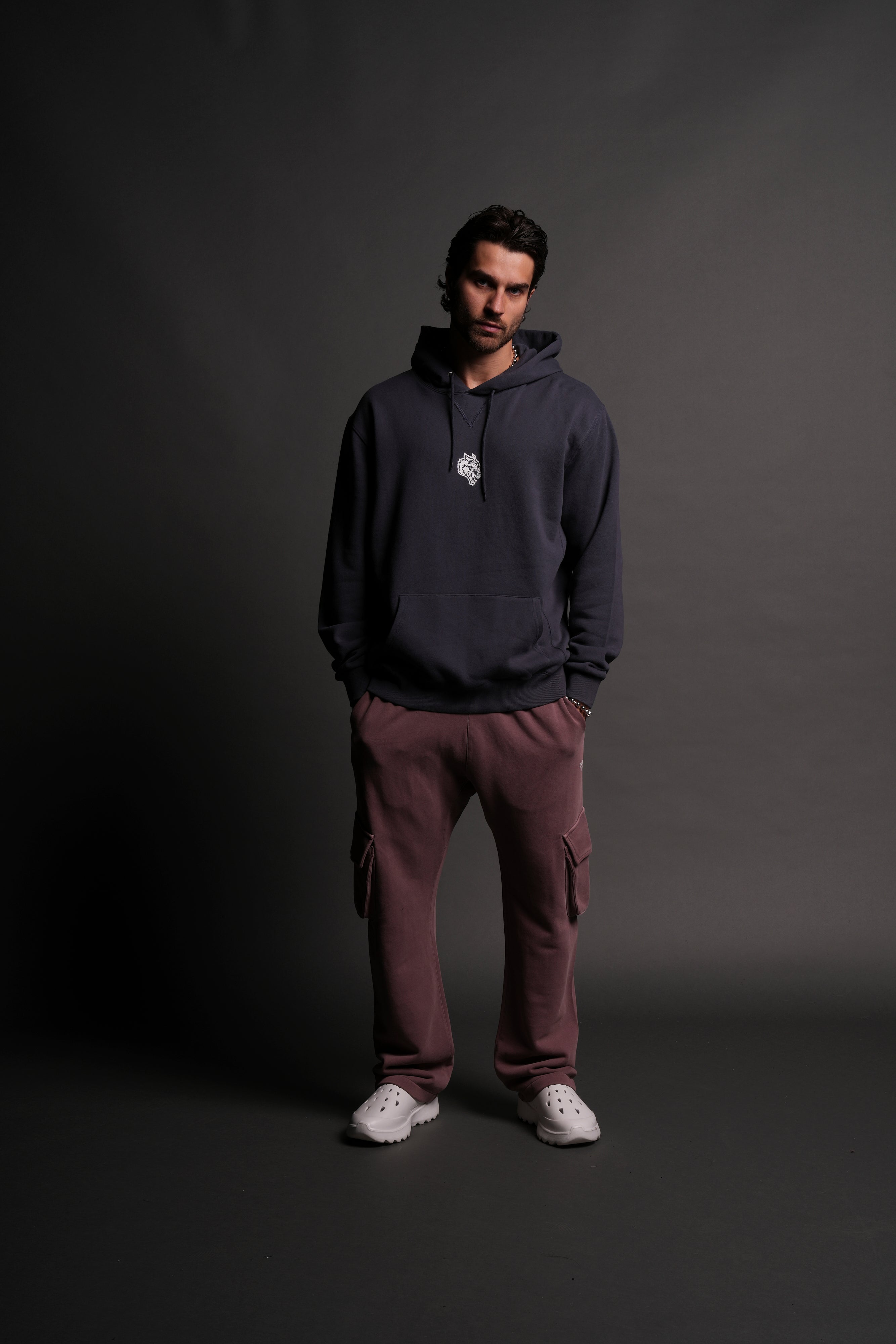 Darc Sport Wolves Bigelow Cargo Sweat Pants in Mauve