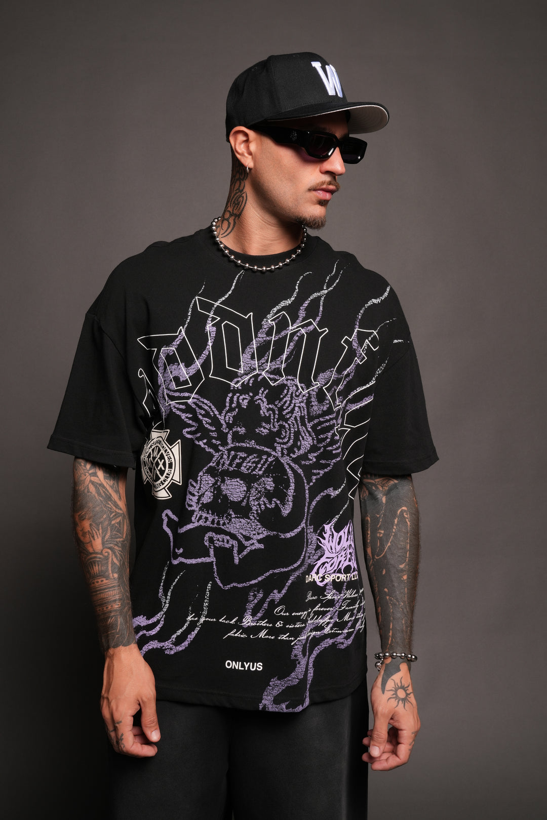 Cherub Flame Premium Tee In Black