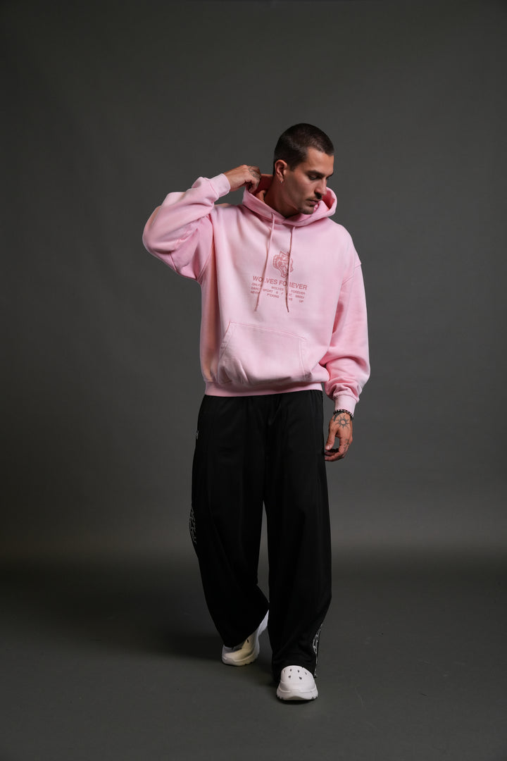Wolves Have Your Back Unisex "Bishop" Hoodie in Cherry Blossom Halo Wash