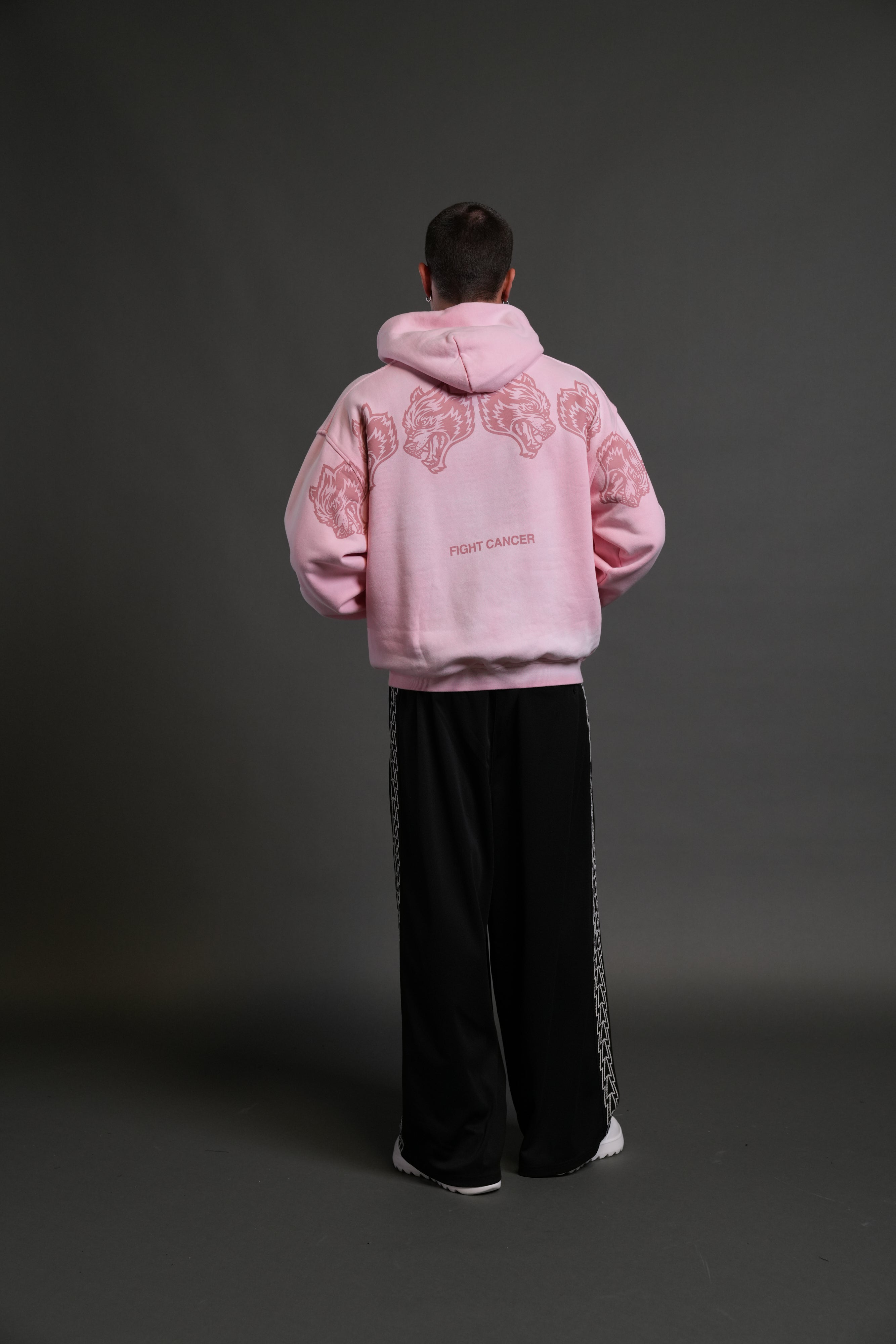 Wolves Have Your Back Unisex "Bishop" Hoodie in Cherry Blossom Halo Wash