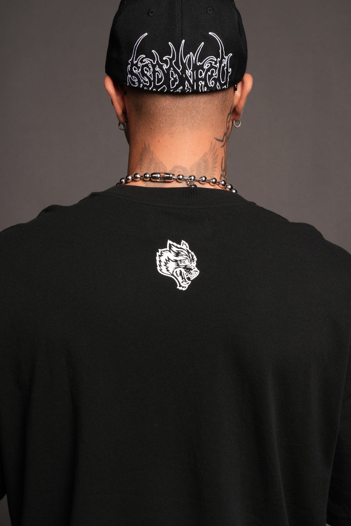 Cherub Flame Premium Tee In Black