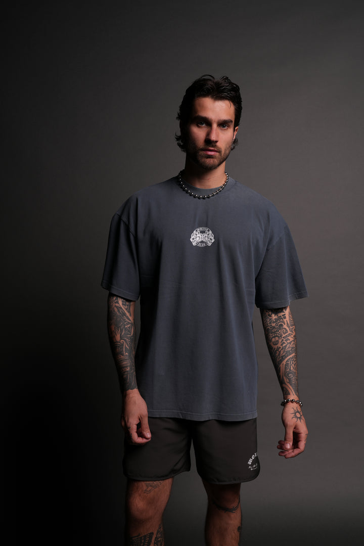 Mori "Premium" Oversized Tee in Darc Blue