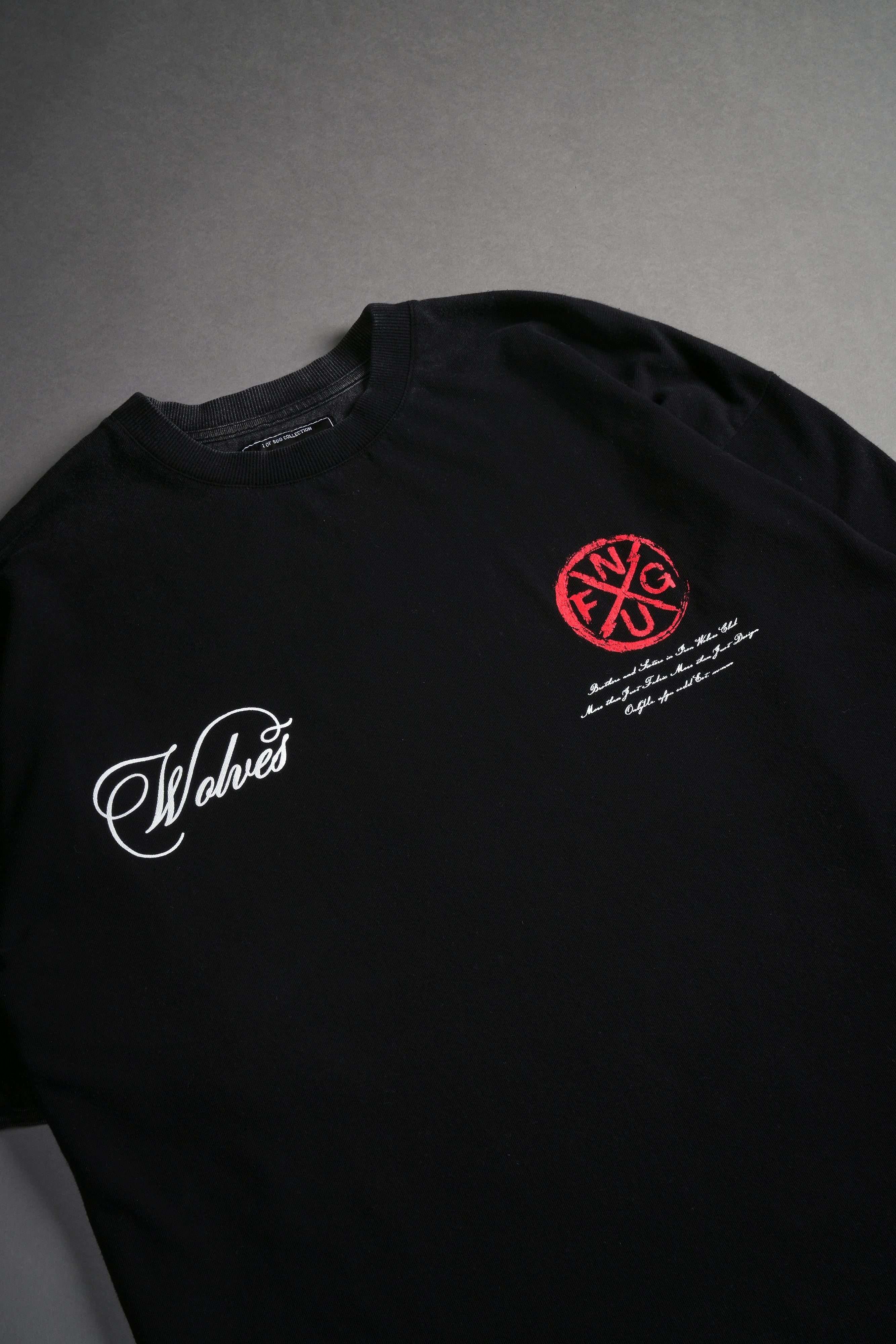 (1 OF 500) Final Strike "Premium" Oversized Tee in Black