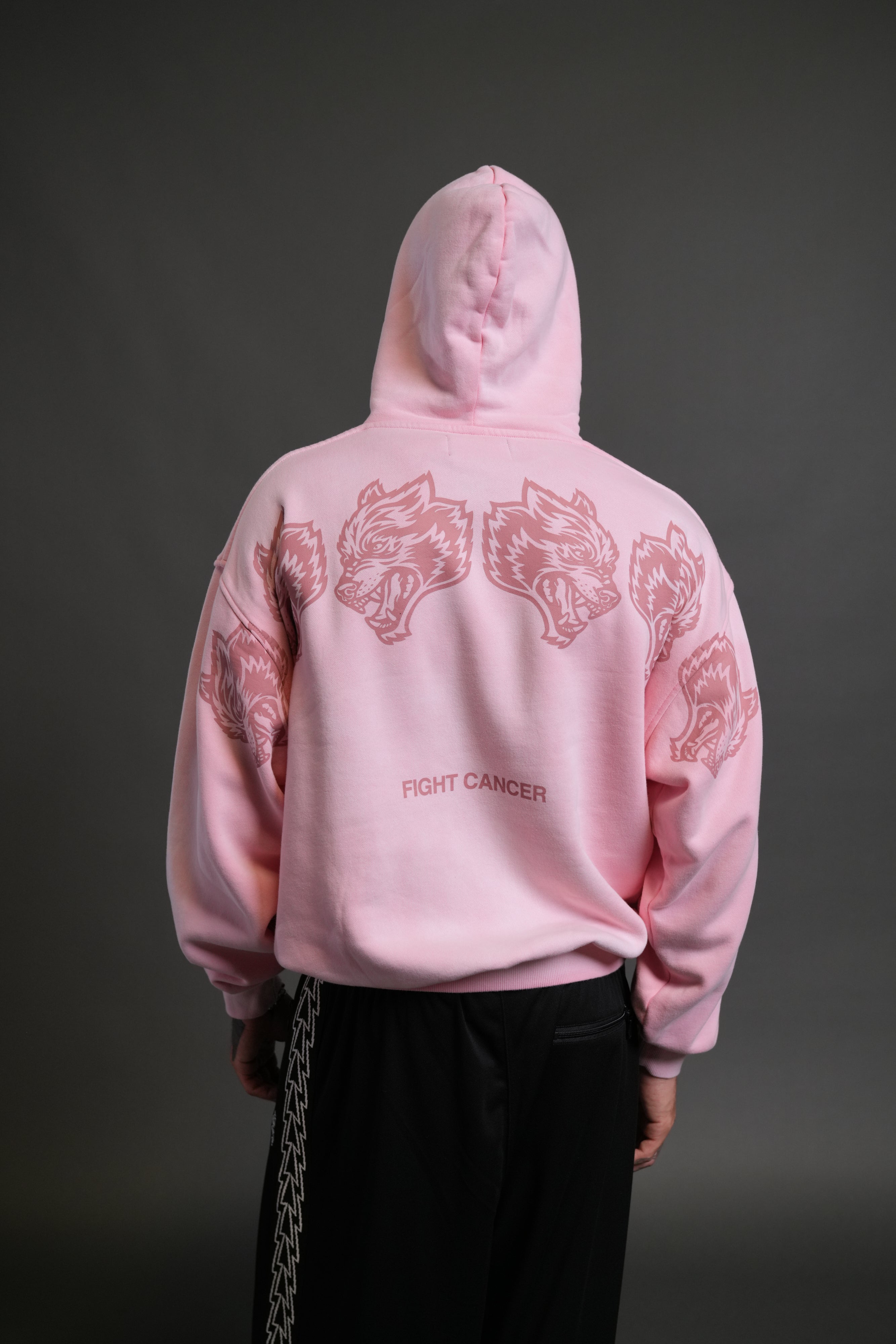 Wolves Have Your Back Unisex "Bishop" Hoodie in Cherry Blossom Halo Wash