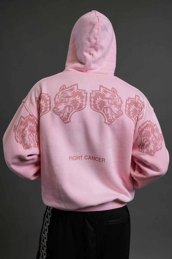 Wolves Have Your Back Unisex "Bishop" Hoodie in Cherry Blossom Halo Wash