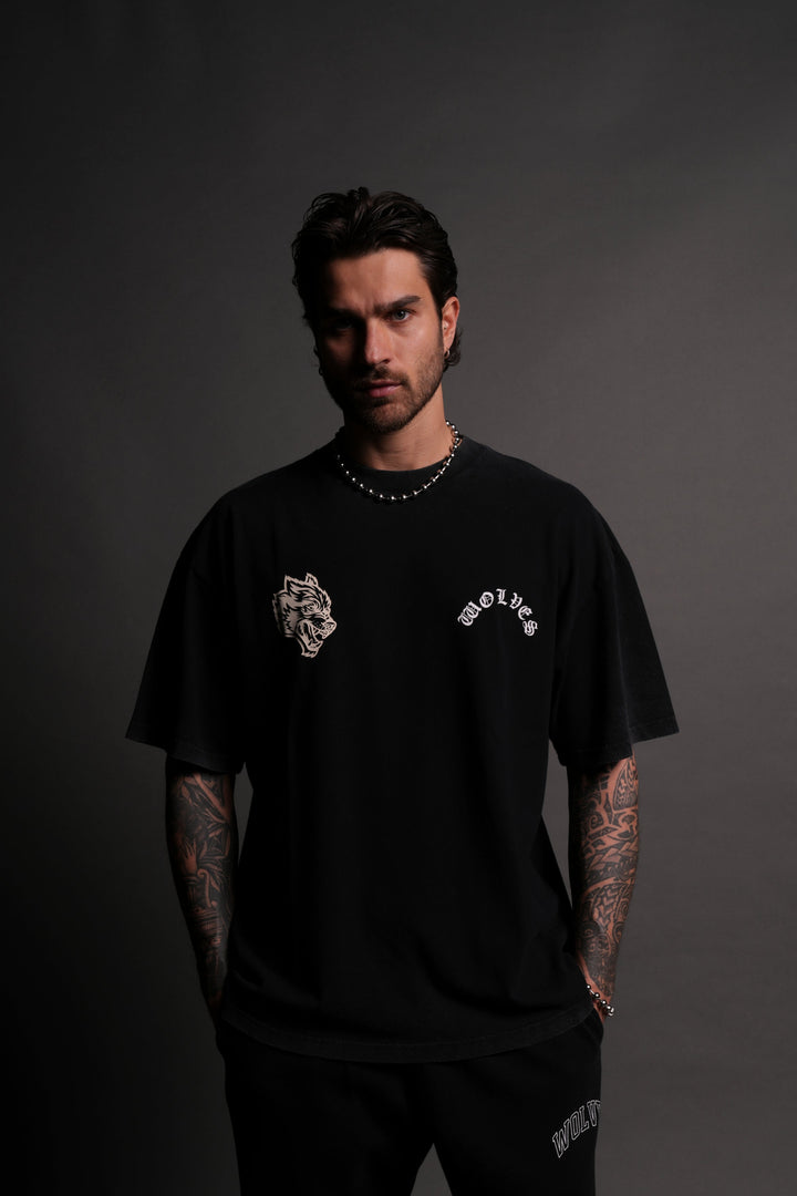 From Our Hearts "Premium" Oversized Tee in Black