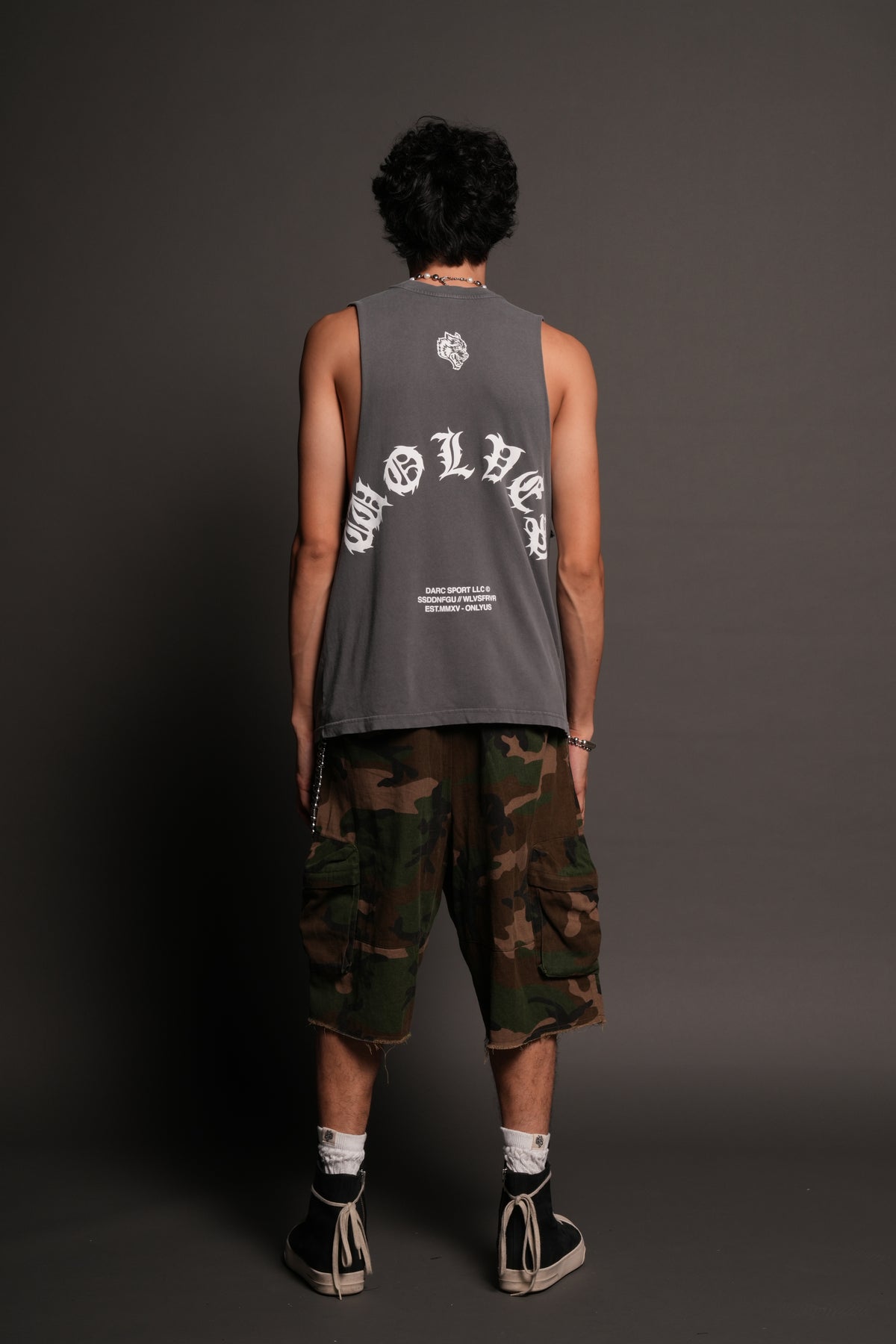 Michael Forever Tommy Muscle Tee In Slate Gray