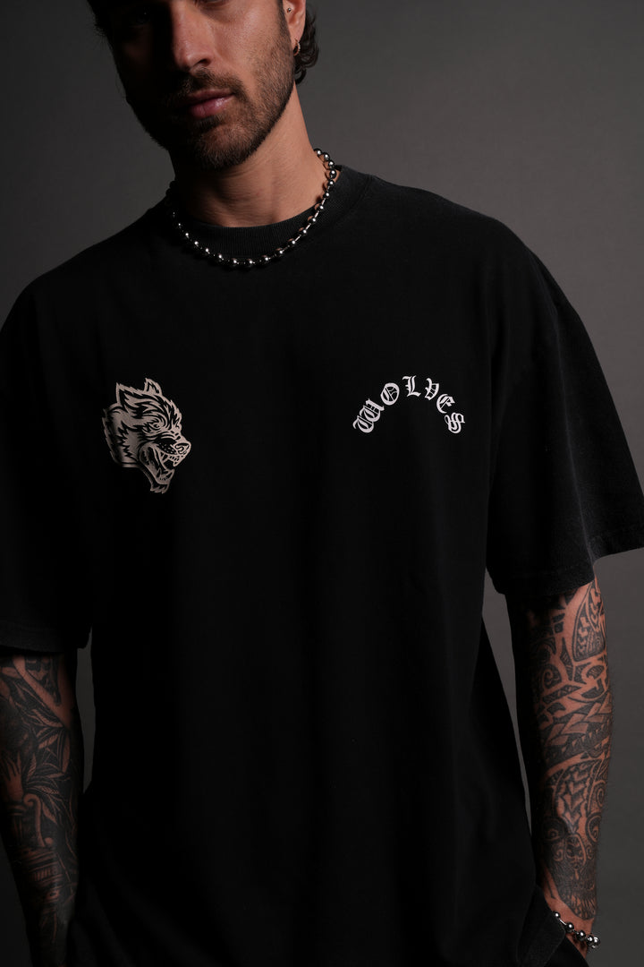 From Our Hearts "Premium" Oversized Tee in Black