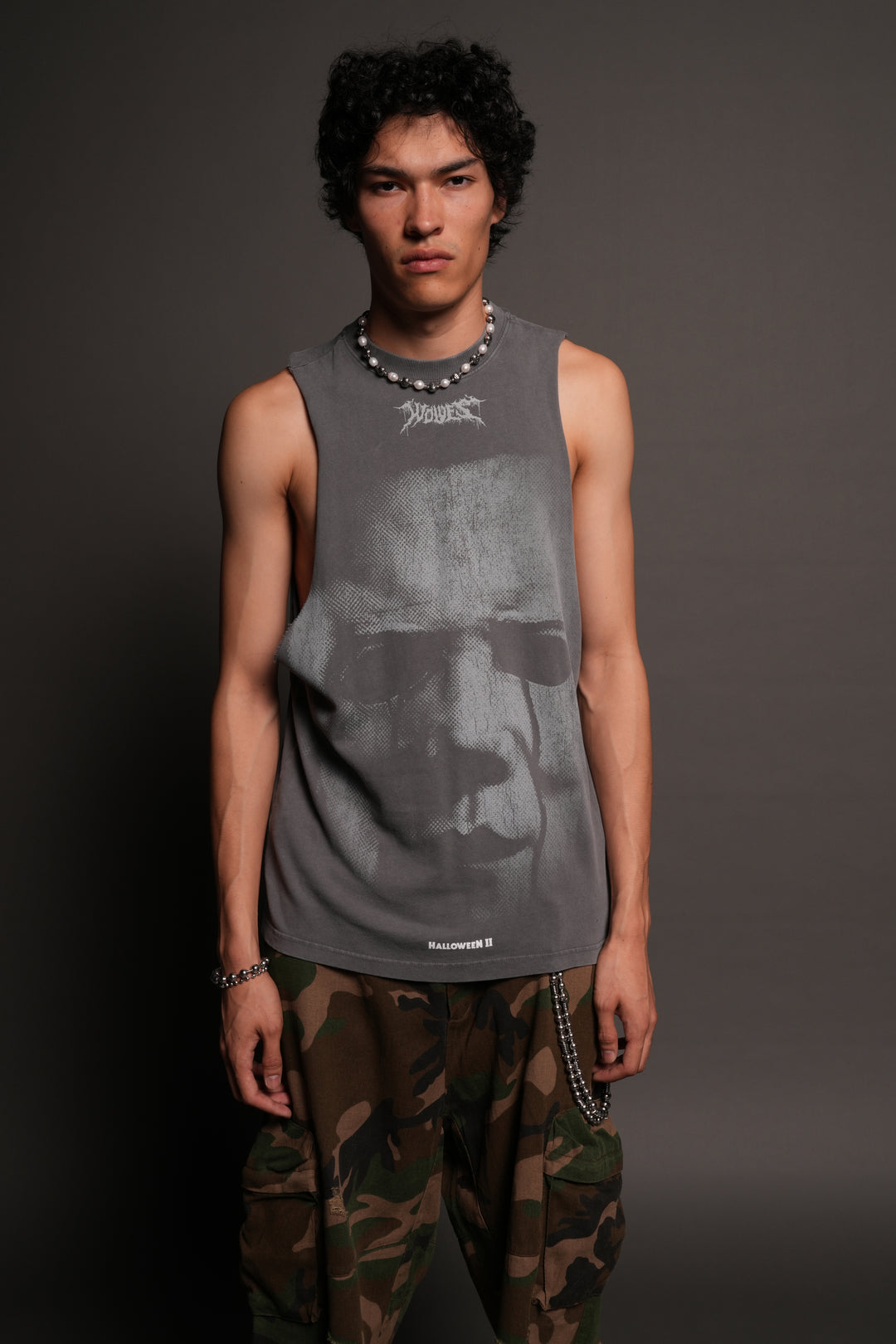 Michael Forever Tommy Muscle Tee In Slate Gray
