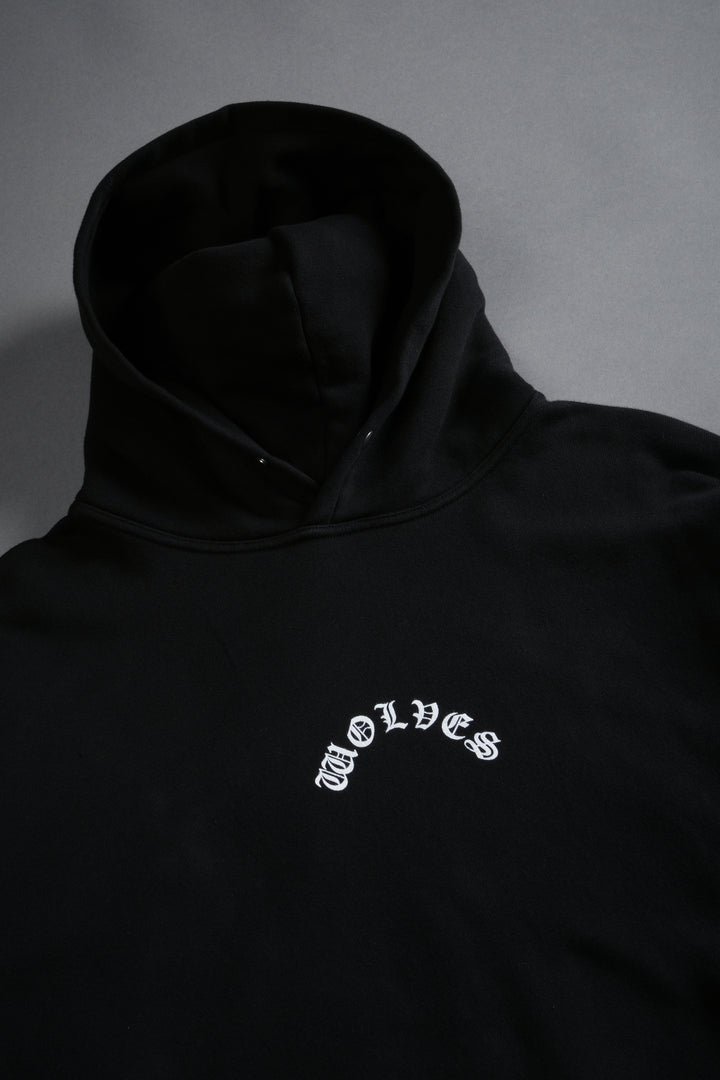 Crossed Hearts "Pierce" Hoodie in Black