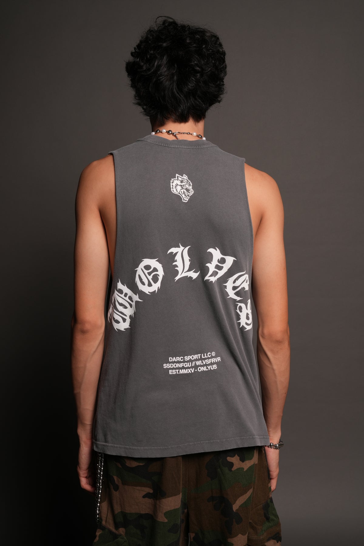 Michael Forever Tommy Muscle Tee In Slate Gray