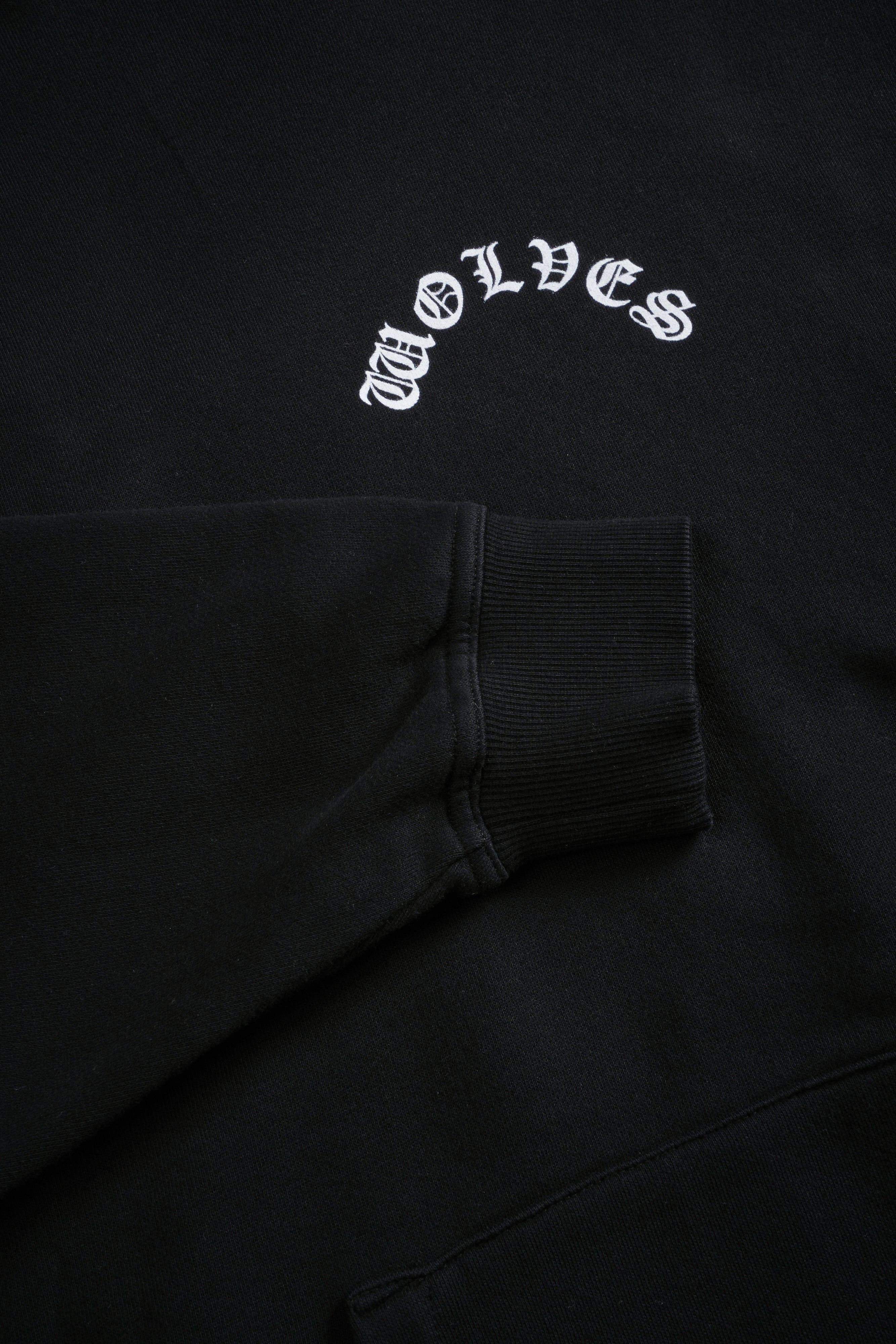 Crossed Hearts "Pierce" Hoodie in Black