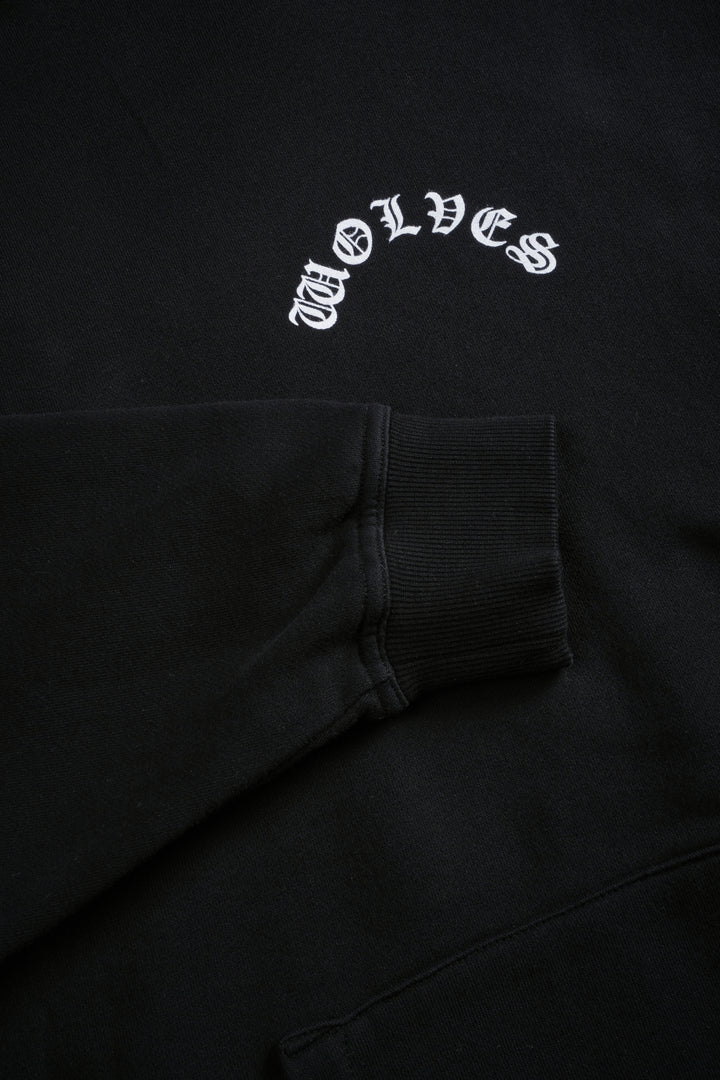 Crossed Hearts "Pierce" Hoodie in Black