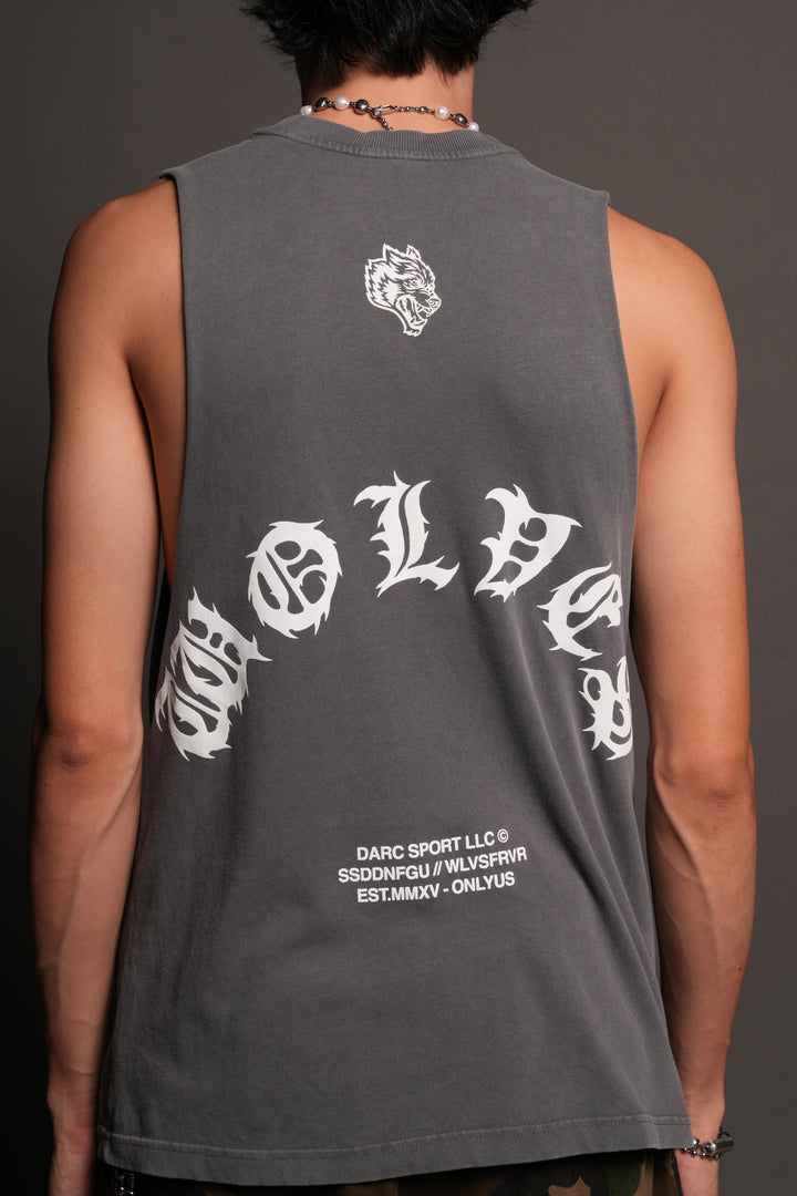 Michael Forever Tommy Muscle Tee In Slate Gray