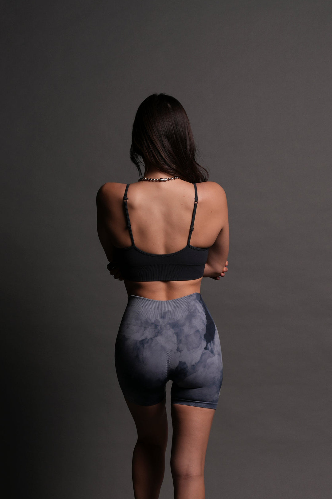 From The Shadows "Everson Seamless" Sports Bra in Midnight Blue