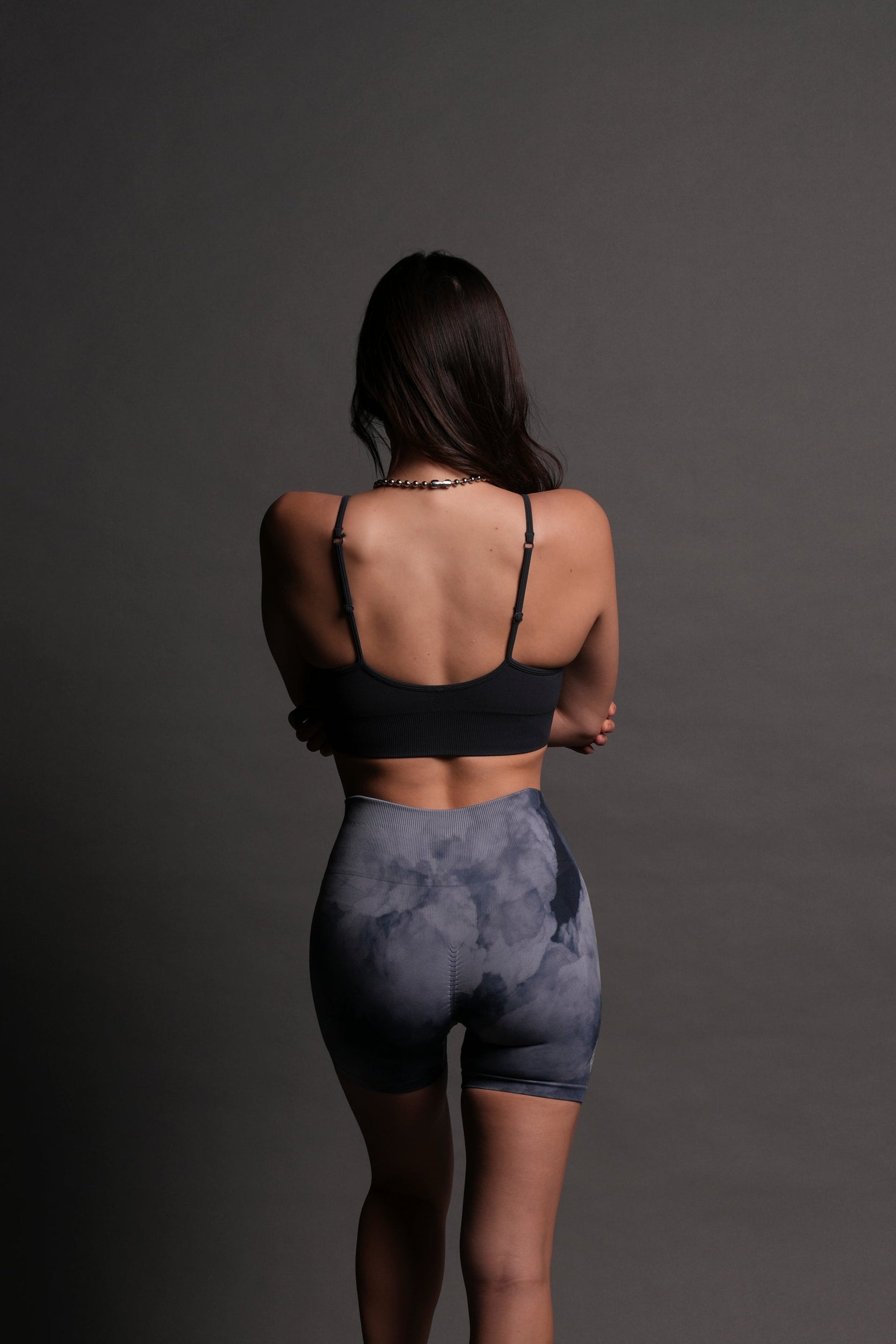 From The Shadows "Everson Seamless" Sports Bra in Midnight Blue