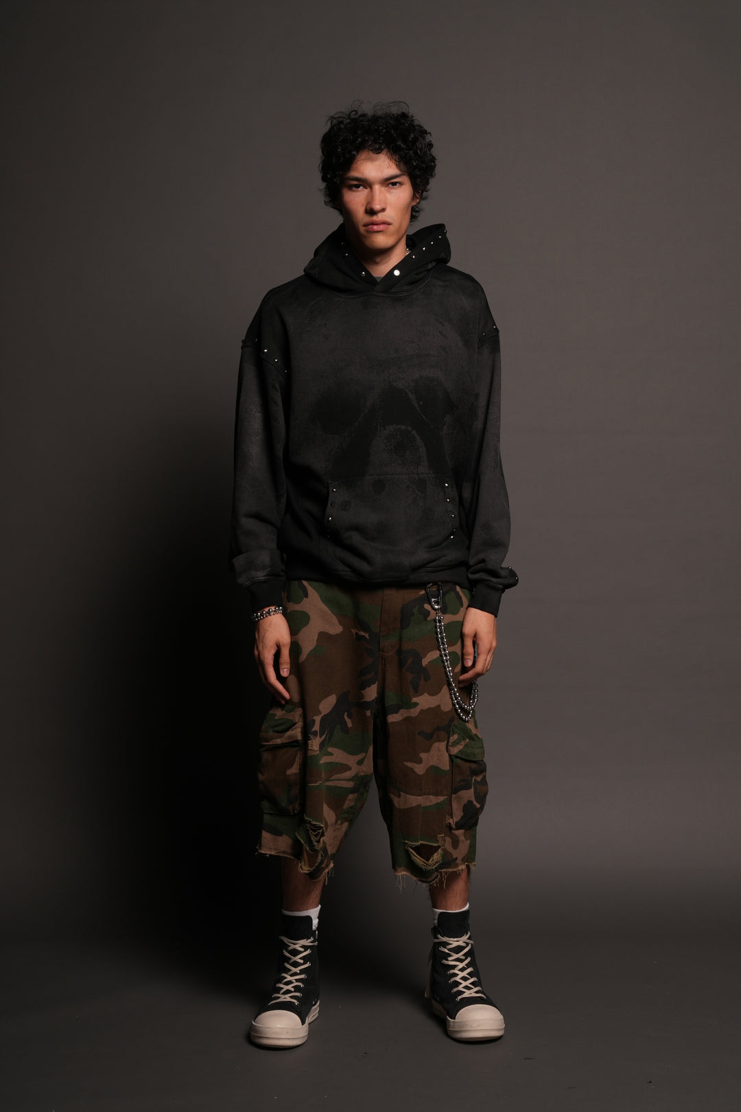 Jason Forever Cornell Hoodie In Black Super Sun Fade