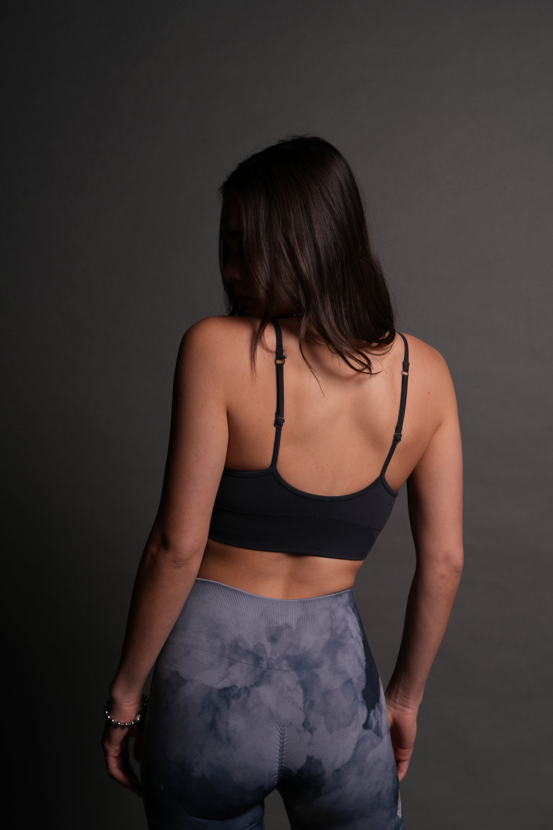 From The Shadows "Everson Seamless" Sports Bra in Midnight Blue