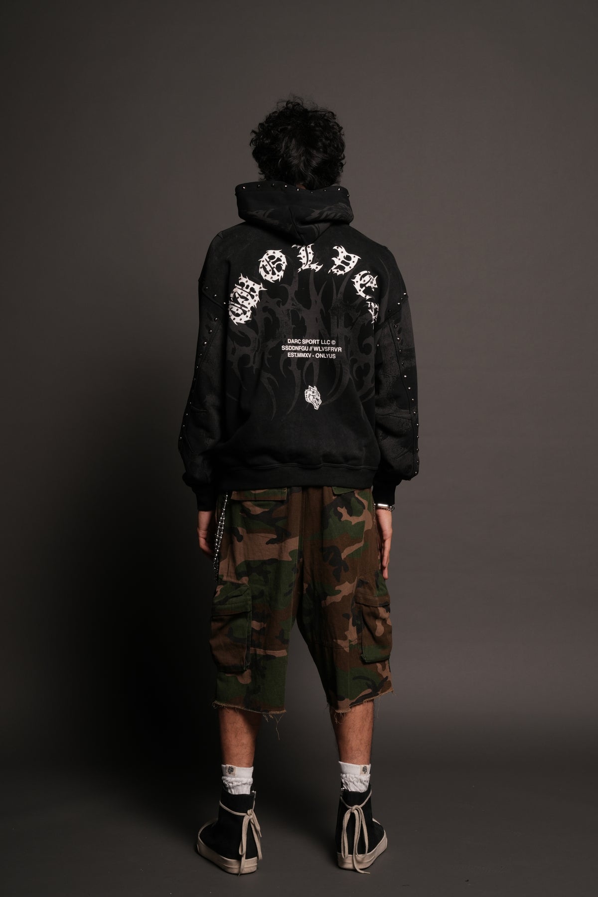 Jason Forever Cornell Hoodie In Black Super Sun Fade