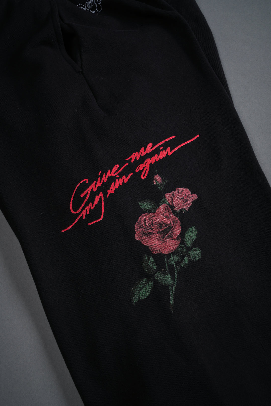 Sin Again Unisex Lightweight Lounger Sweat Pants in Black