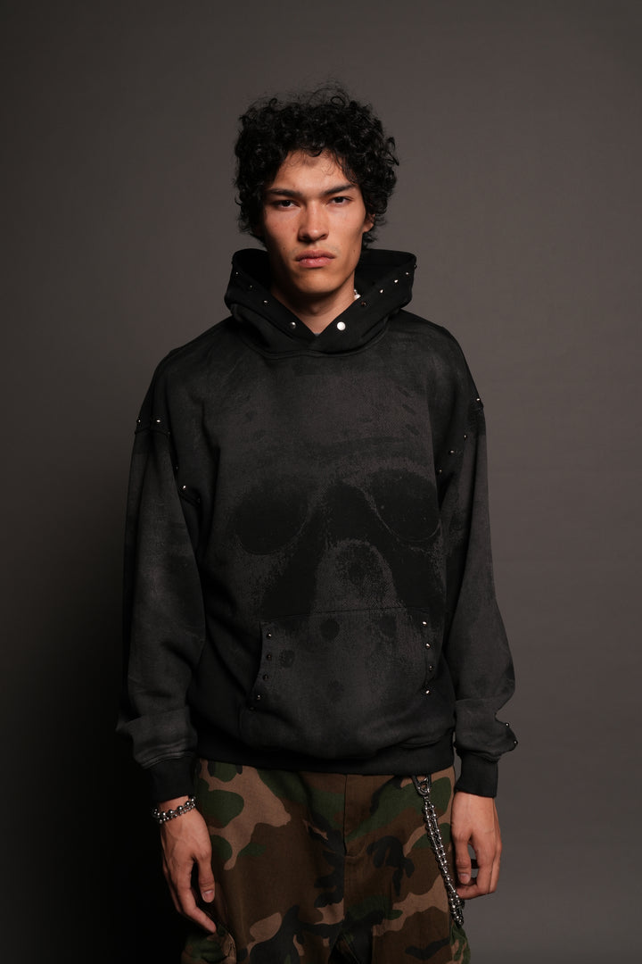 Jason Forever Cornell Hoodie In Black Super Sun Fade