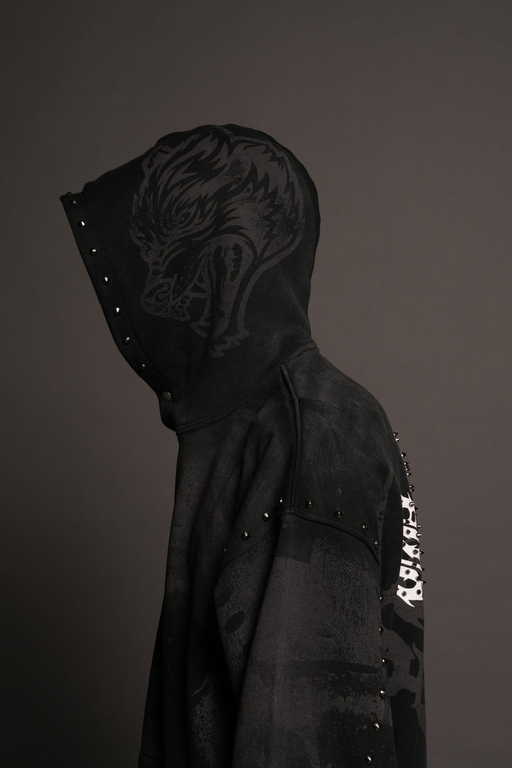 Jason Forever Cornell Hoodie In Black Super Sun Fade