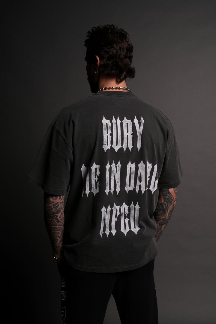 Bury Me In Darc "Grunge" Tee in Wolf Gray