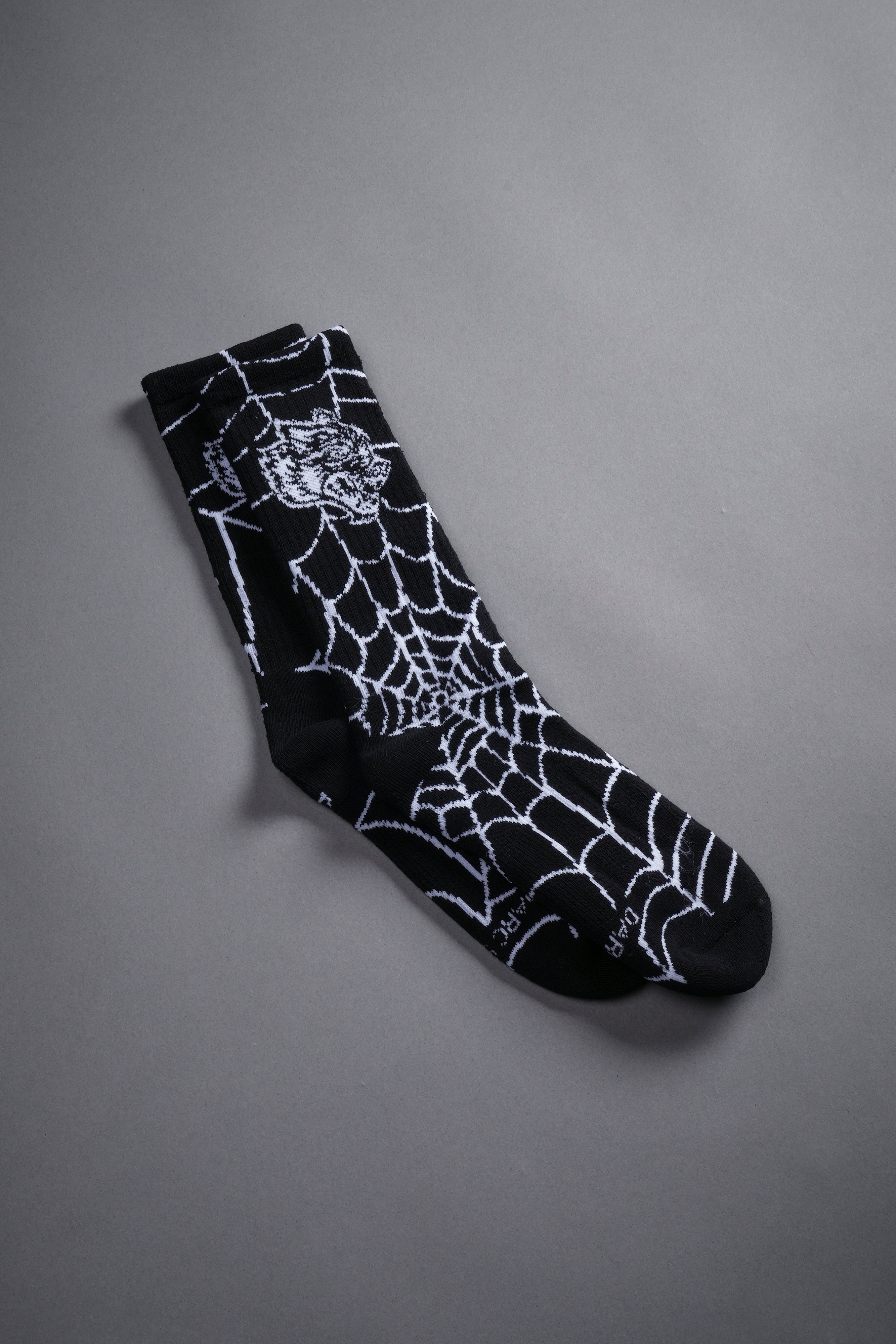 Big Wolf Web Classic Socks in Black