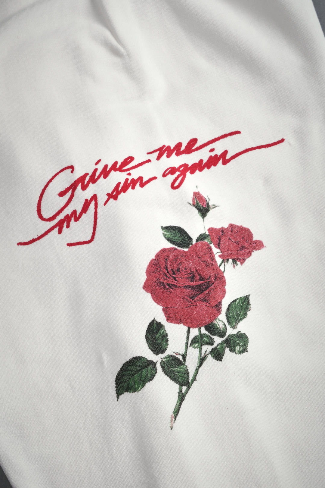 Sin Again Unisex Lightweight Lounger Sweat Pants in Cream