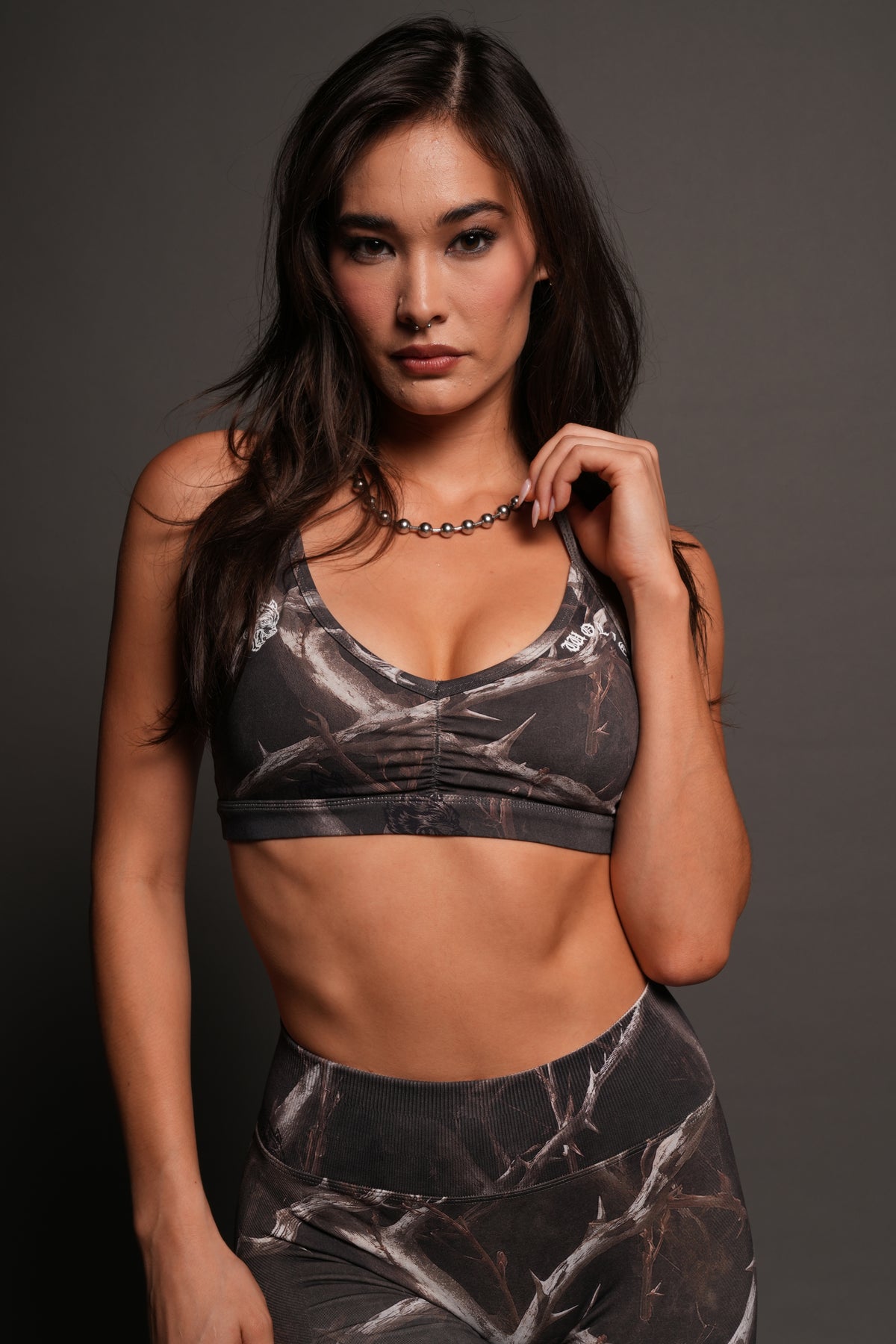 Wolves Evey Seamless Bra In Darc Thorns