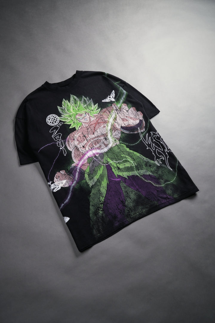 Legendary Super Saiyan Broly "Side By Side" Series Oversized Tee in Black