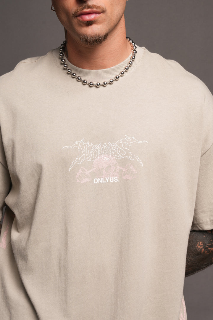 Wolves Bodybuilding Club Premium Tee In Cactus Gray